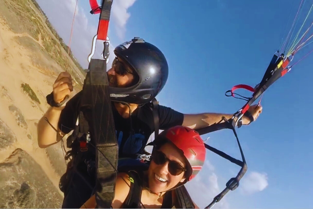 Paragliding at Arsuf