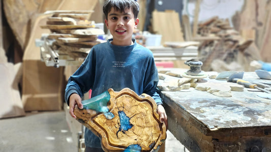 Create a One-of-a-Kind Work of Art with Ancient Olive Wood and Crystal Epoxy