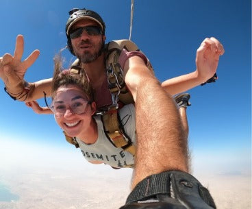 Skydiving at the Dead Sea