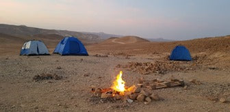 Camping in the Judean Desert