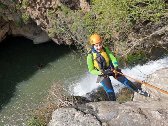 Winter Rappelling at Nachal Jilabun