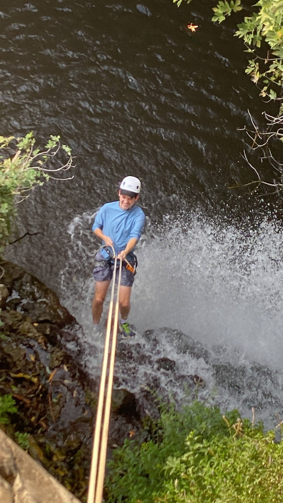 Rappelling at Nachal Jilabun