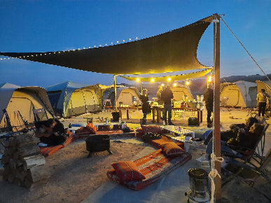 Camping in Ramon Crater