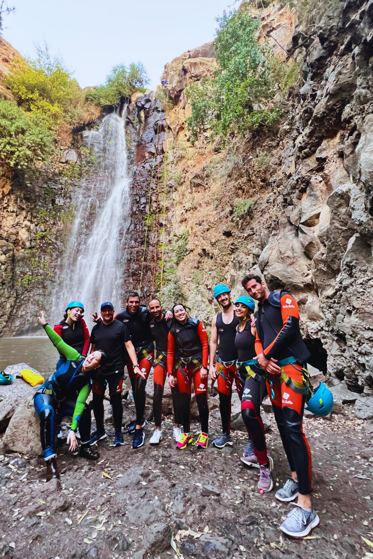 Winter Rappelling at Nachal Jilabun