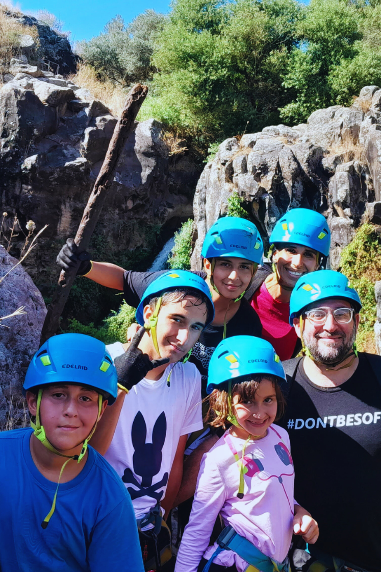 Rappelling at Nachal Jilabun