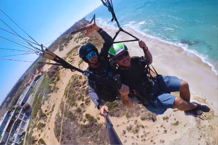 Paragliding at Arsuf