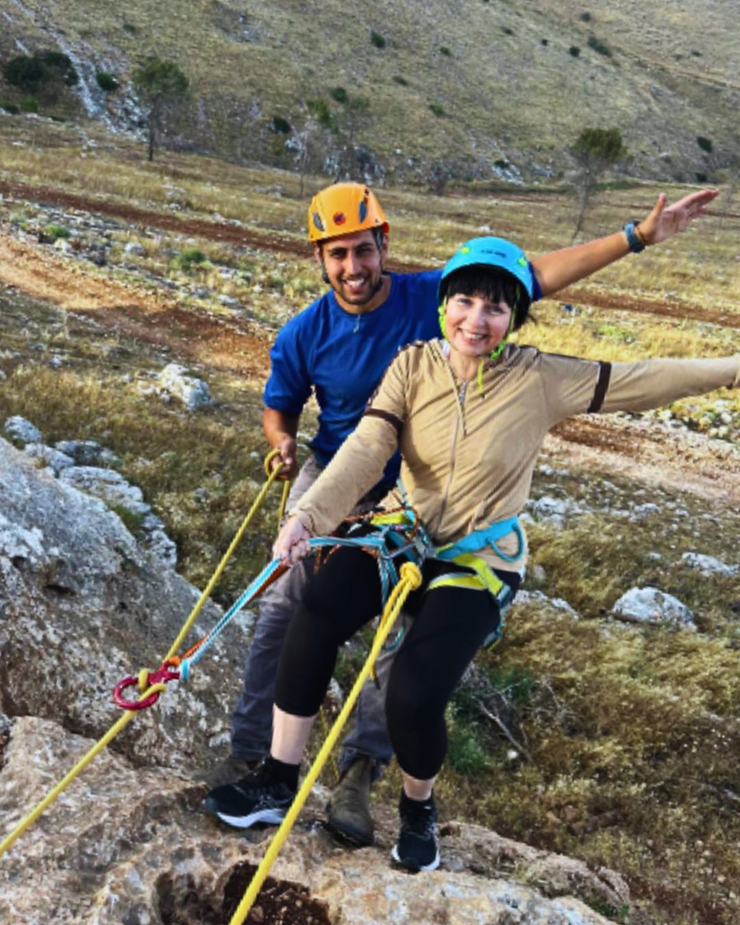 Gilboa Cliff rappelling and rock climbing