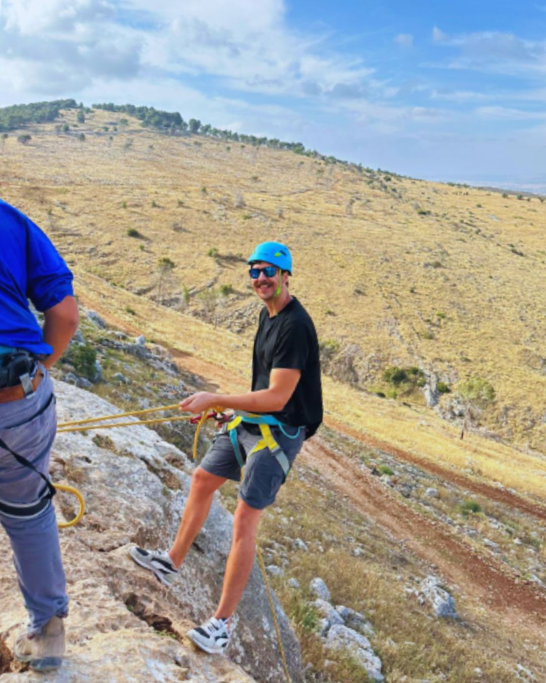 Gilboa Cliff rappelling and rock climbing