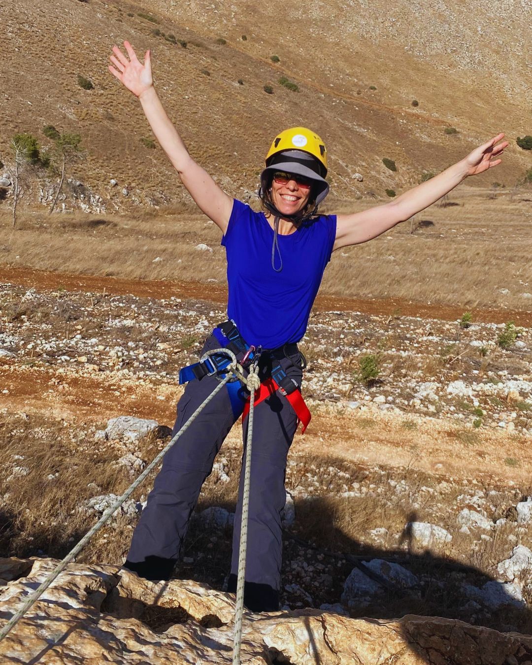 Gilboa Cliff rappelling and rock climbing
