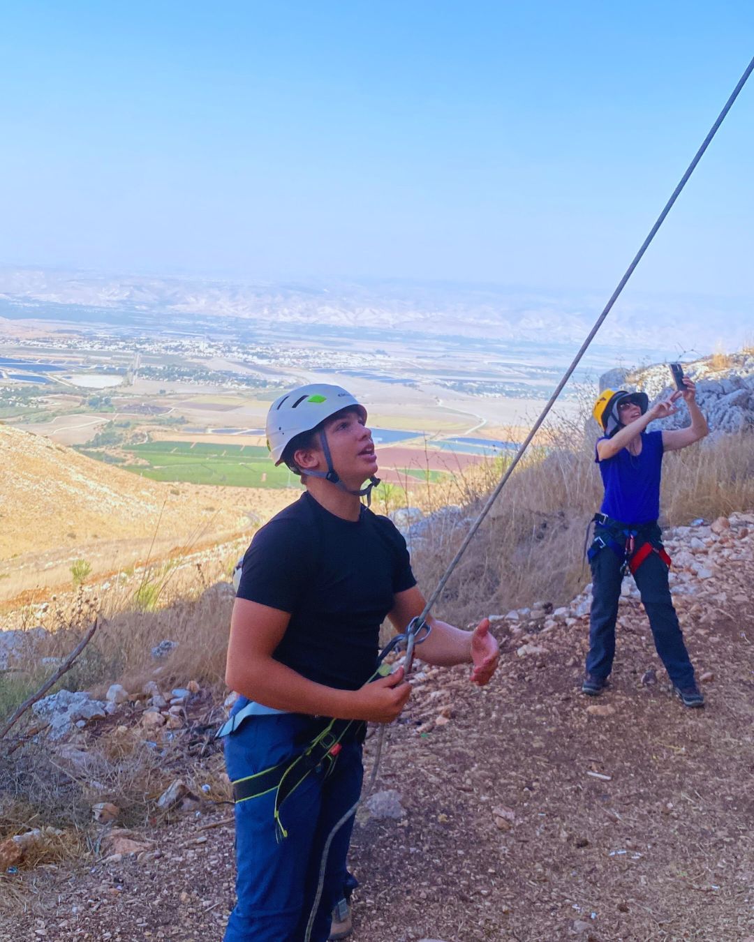 Gilboa Cliff rappelling and rock climbing