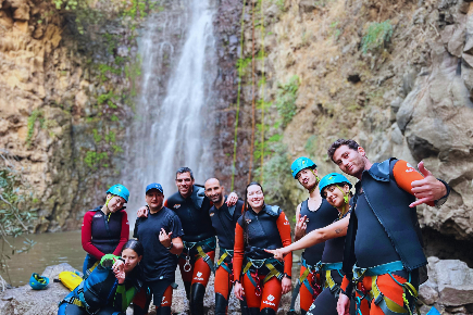 Winter Rappelling at Nachal Jilabun